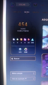 🔥 Conta Lol Br — Lvl 883 | 451 Skins |  + Valorant - League of Legends