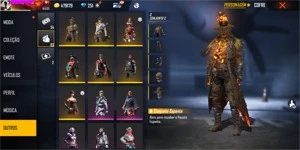 Free fire 31 Passes ,4 Cubos ,36 Salas e varias skins