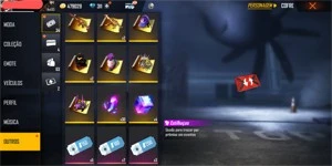 Free fire 31 Passes ,4 Cubos ,36 Salas e varias skins