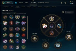 Conta com ALL Champions - 182 Skin's - 7 Páginas de Runas - League of Legends LOL