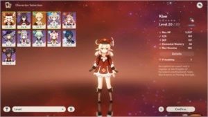 CONTA COM KLEE AR8 / BEM PRÓXIMO DO SEGUNDO 5* - Genshin Impact