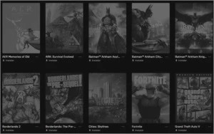 conta EPIC com GTA V Premium Edition e vários BATMANS - Outros