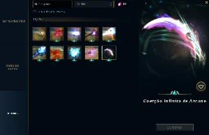 Conta LOL com 313 skins todos os campeos lvl 496 - League of Legends