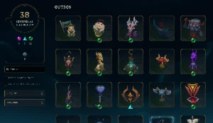 Conta LOL com 313 skins todos os campeos lvl 496 - League of Legends