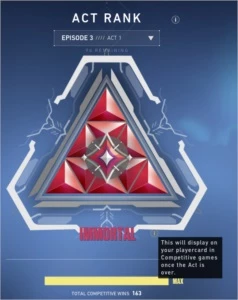 CONTA DIAMANTE 1 COM SKINS E TRIANGULO DE IMMORTAL - Valorant