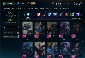 Ferro 3 com TODOs os champs e 206 skins ( MID / ADC ) - League of Legends LOL