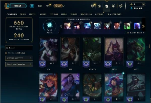 Ferro 3 com TODOs os champs e 206 skins ( MID / ADC ) - League of Legends LOL