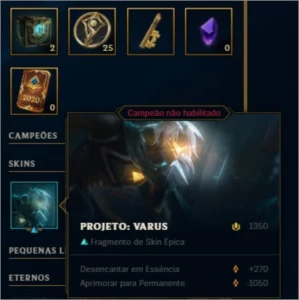 conta league of legends mestre LOL