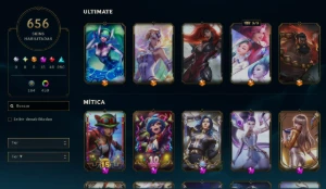 Conta LoL (MMR Mestre) lvl 1293 656 skins + Conta Valorant - League of Legends