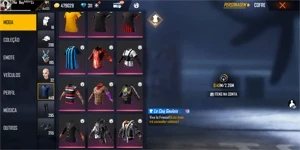 Conta Free fire Lv 65,20 passes, 4 cubos e muitas skins
