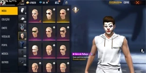 Conta Free fire Lv 65,20 passes, 4 cubos e muitas skins