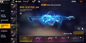 Conta Free fire Lv 65,20 passes, 4 cubos e muitas skins