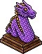 Habbo Lâmpada do dragão roxa