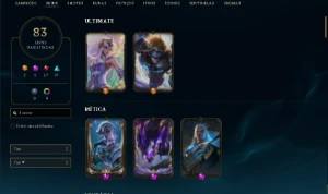 Conta LOL com 83 Skins Raras - Upada Manualmente, Perfeita! - League of Legends