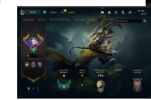 Platina 4 otimo mmr 263 skins ALL champions - League of Legends LOL