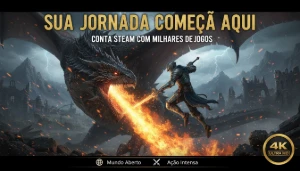 Conta Steam com diversos jogos, super oferta imperdível