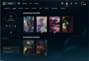 Conta Platina 4 com 31 Champs e 6 Skins +11 Fragmentos - League of Legends LOL