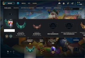 Conta Platina 4 com 31 Champs e 6 Skins +11 Fragmentos - League of Legends LOL