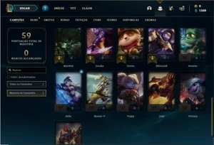 Conta Platina 4 com 31 Champs e 6 Skins +11 Fragmentos - League of Legends LOL
