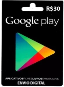 GOOGLE PLAY - CRÉDITO R$30