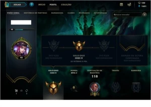 CONTA GOLD 4, SKINS. - League of Legends LOL