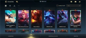Conta com 232 skins, todos os passes. - League of Legends: Wild Rift LOL WR