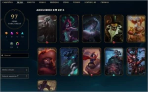 Conta de lol de 2013 - League of Legends