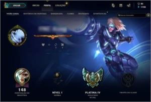 CONTA LOL - PLATINA V +BORDA DE GOLD + PULSEFIRE EZREAL - League of Legends