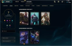 CONTA LOL - PLATINA V +BORDA DE GOLD + PULSEFIRE EZREAL - League of Legends