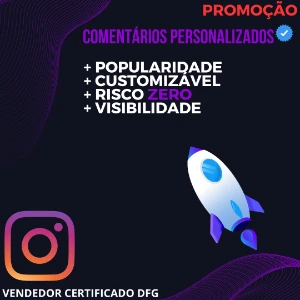 COMENTÁRIOS PERSONALIZADOS - INSTAGRAM (HOMEM OU MULHER) - Redes Sociais