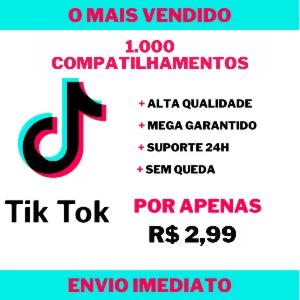 1.000 Compartilhamentos no TikTok