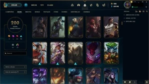 CONTA LEAGUE OF LEGENDS + PLATINA 4 (EX-DIAMANTE) + 200 SKI LOL