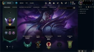 CONTA LEAGUE OF LEGENDS + PLATINA 4 (EX-DIAMANTE) + 200 SKI LOL