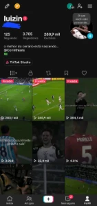 Conta TikTok Futebol (Corinthians) Muito Engajada - 3.7K Seg - Redes Sociais