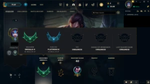 Conta Lol Esmeralda Ii Solo/Plat Iii Flex, Mmr Diamante Iii - League of Legends