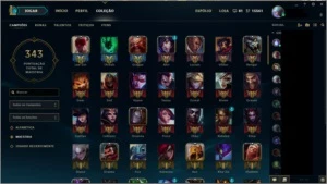 League Of Legends Todos os Champions 230 skins 17 pag runas LOL