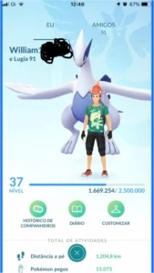Conta Pokemon GO Nível 37 - Pokémon