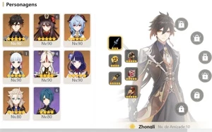 CONTA GENSHIN AR56 HUTAO C1 HOMA, GANYU c ARCO DE AMOS +11 ⭐ - Genshin Impact