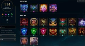 CONTA LOL DIAMANTE 2 83 SKINS - League of Legends