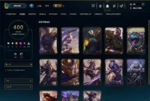 Esmeralda 4 com TODOS os Champs e 400 Skins ( Nivel 659 ) - League of Legends LOL