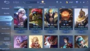 Conta Mobile Legends 146 Skins E Collector