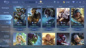 Conta Mobile Legends 146 Skins E Collector