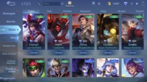 Conta Mobile Legends 146 Skins E Collector