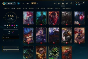 Unranked com 150 Champs e 164 Skins ( TOP / MID / JG ) - League of Legends LOL