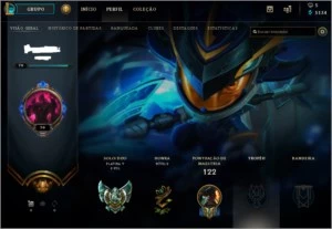 CONTA PLATINA 5 - 43 CAMPEÕES - 9 SKINS - League of Legends LOL