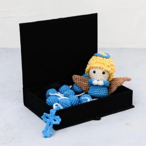 Terço Anjinho em Amigurumi - Artesanato e Personalizados