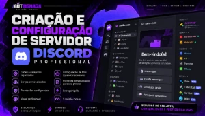Criação e Configuração de Servidor Discord Profissional