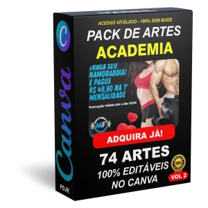 Pack Canva Academia Vol 2 - 74 Artes Editáveis