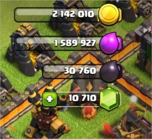 Clash of clans cv11 com 10.700 gemas