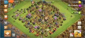 Clash of clans cv11 com 10.700 gemas
